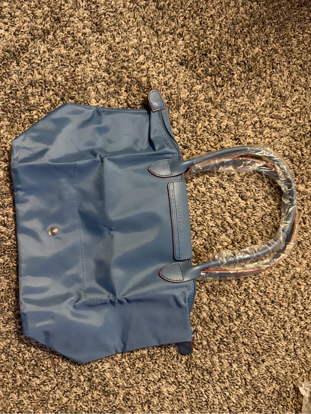 Longchamp Green Blue Mini Crossbody with Orange Accent - Picture 3 of 8